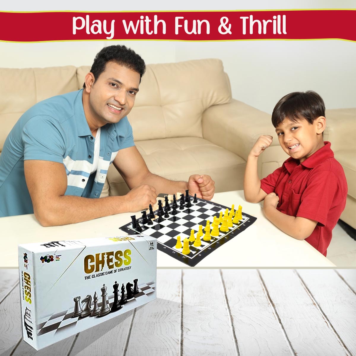 Advit Toys Chess - The Classic Game of Strategy for Kids, Boys, Youngsters, Men, Women / Play Chess and Increase Your Concentration Power (Fun Fact Book Inside), Birthday Gifts for Kids | Games for Focus, Memory, Mental Boost