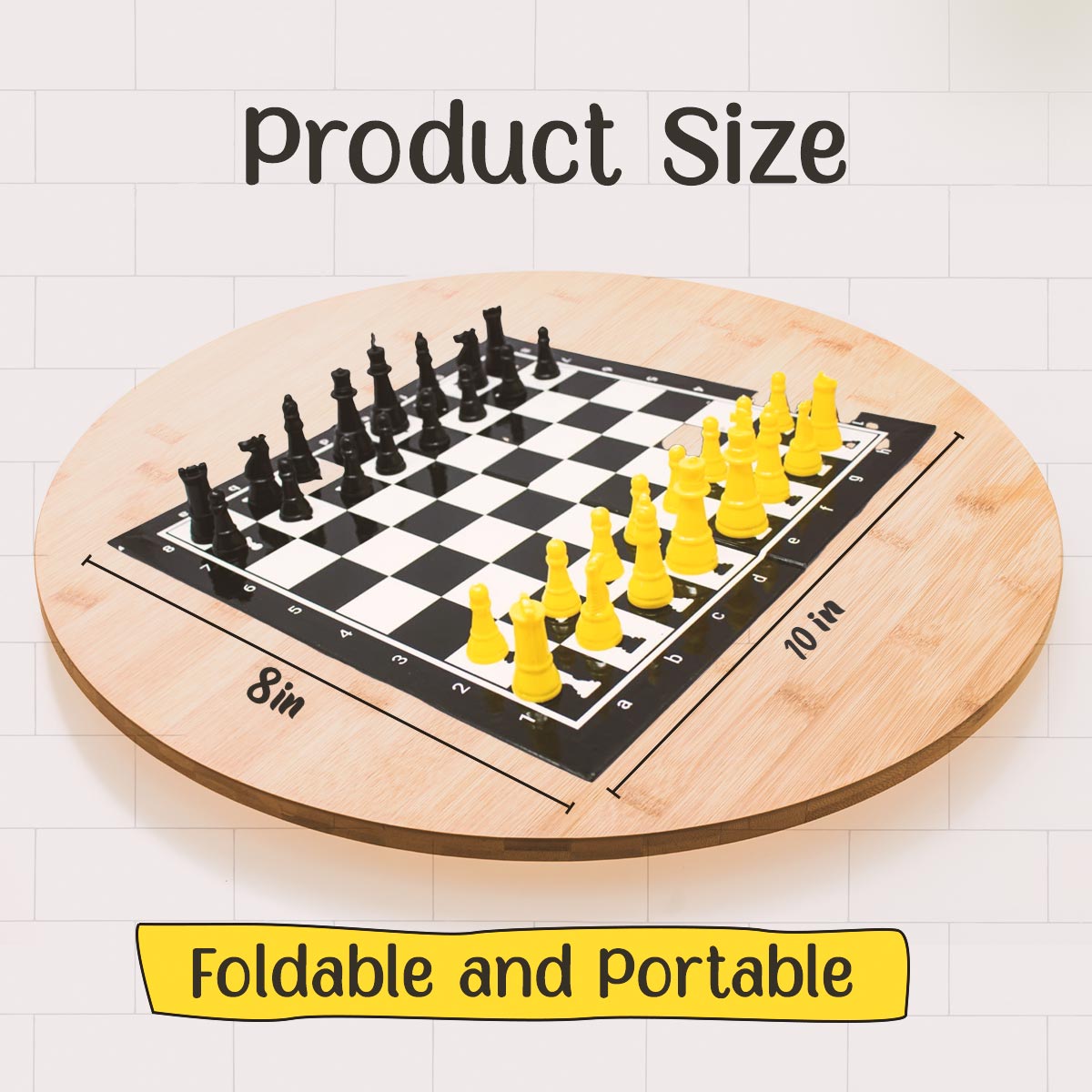 Advit Toys Chess - The Classic Game of Strategy for Kids, Boys, Youngsters, Men, Women / Play Chess and Increase Your Concentration Power (Fun Fact Book Inside), Birthday Gifts for Kids | Games for Focus, Memory, Mental Boost