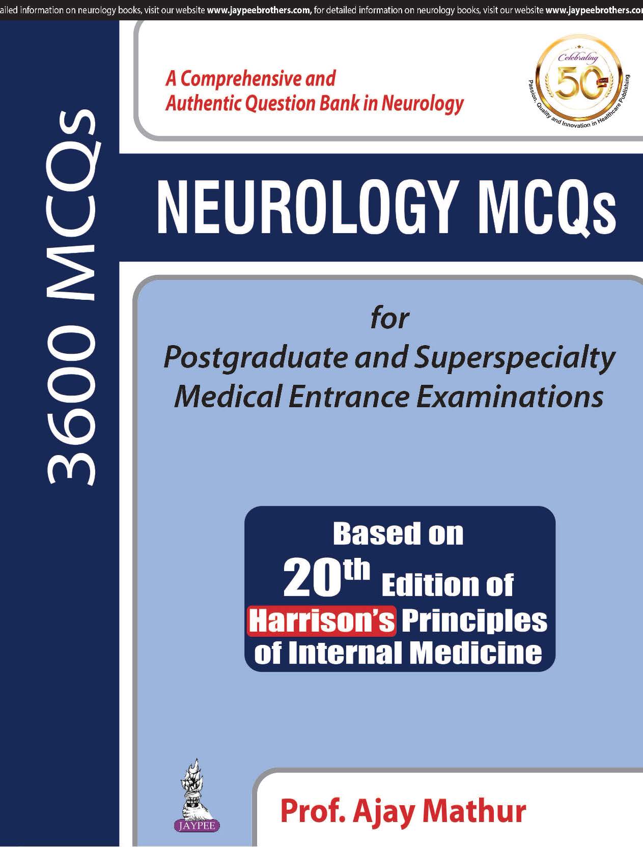 Neurology MCQs for Postgraduate and Superspecialty Medical Entrance Examinations