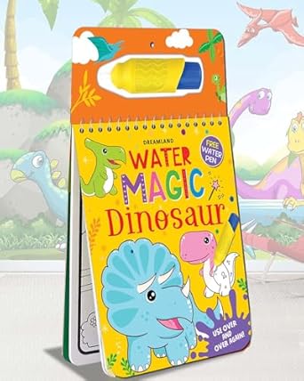 WATER MAGIC DINOSAUR- WITH WATER PEN - USE OVER AND OVER AGAIN
