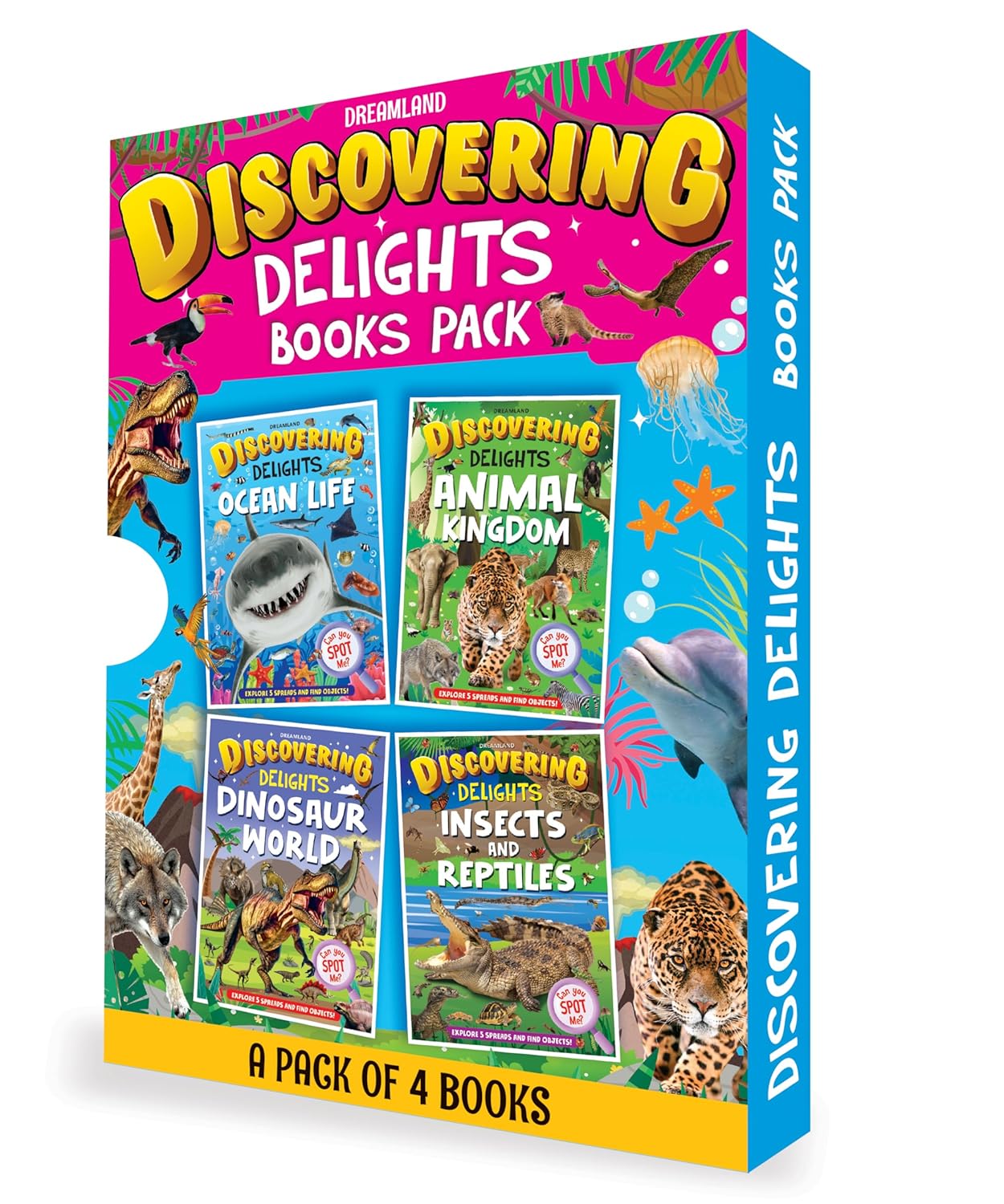 Discovering Delights Activity Book Pack for Kids Age 4 -10 years - A Set of 4 Books
