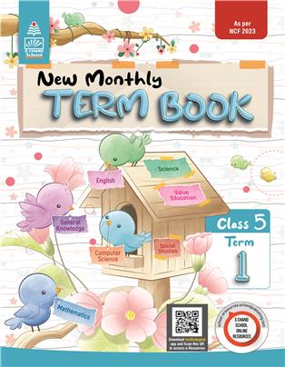 New Monthly Term Book Class 5 Term 1 : As per NCF 2023
