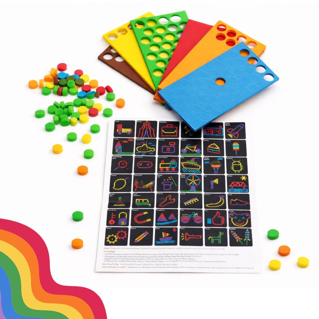 CLEVER FOX FUNLAB WATER STICKING ACTIVITY TOYS (MAGIC CIRCLES (240 CIRCLES))