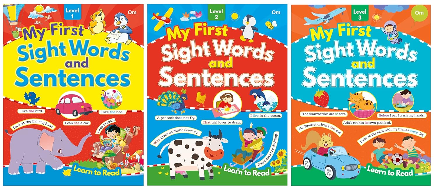 My First Sight Words and Sentences (Set of 3 book)