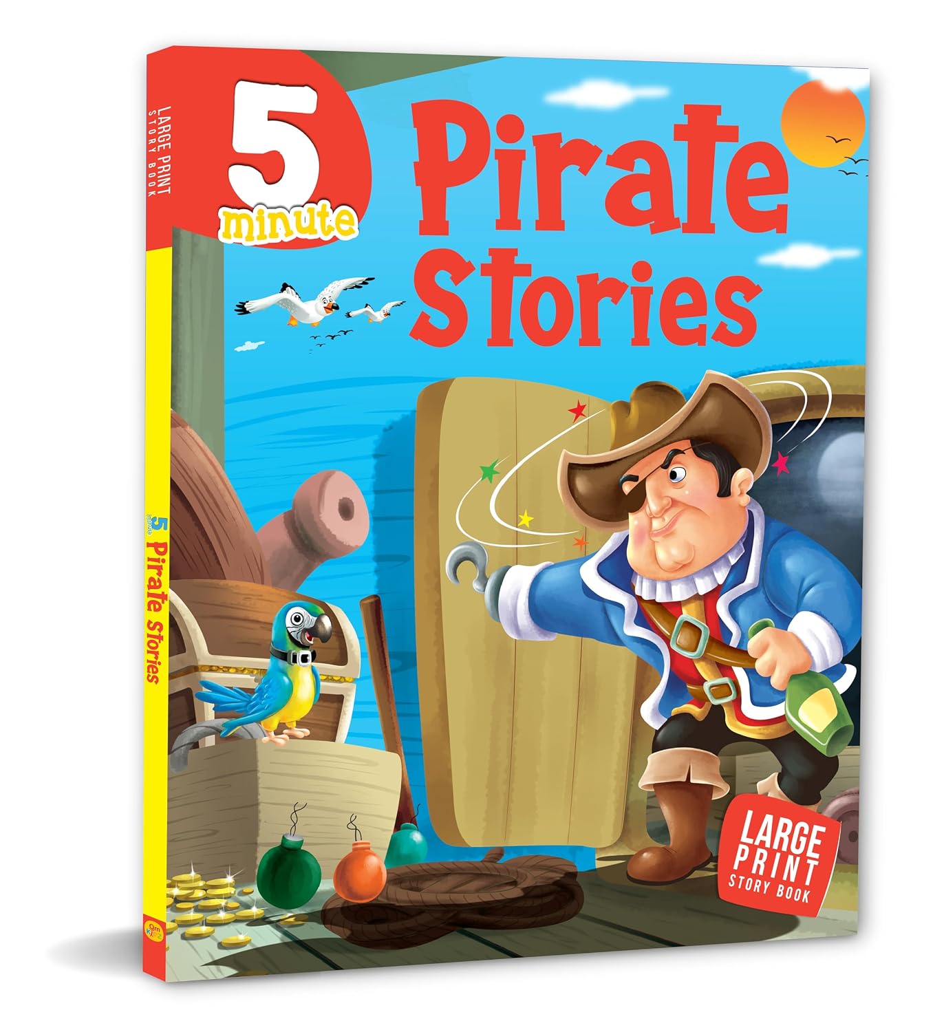 STORY BOOK: 5 MINUTE PIRATE STORIES – LARGE PRINT STORY BOOK
