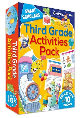 SMART SCHOLARS THIRD GRADE FUN-FILLED ACTIVITY BOOKS (SET OF 10 BOOKS)