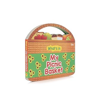 WHATS IN MY PICNIC BASKET - BOARD BOOKS FOR KIDS - CHILDREN KNOWLEDGE AND ACTIVITY BOARD BOOKS