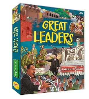 GREAT LEADERS: COLLECTION OF 6 BOOKS - GANDHI, MANDELA, LINCOLN, AND MANY MORE, - WORLD GREATEST LEA
