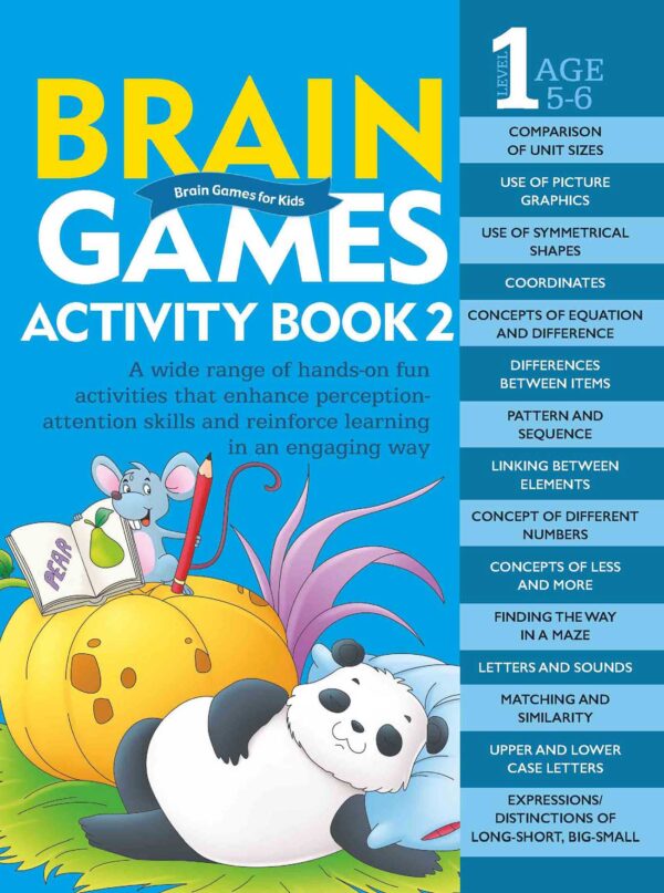 BRAIN GAMES FOR KIDS : BRAIN GAMES ACTIVITY BOOK LEVEL 1 : BOOK-2