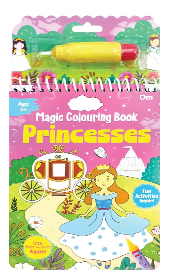MAGIC COLOURING BOOK PRINCESSES – EASY TO HOLD WATER PEN | COLOURING FUN ACTIVITIES