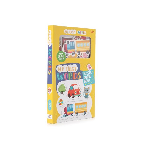 MY FIRST PUZZLE BOARD BOOK: WORDS | INTERACTIVE PUZZLE BOARD BOOK FOR TODDLERS | FIRST WORDS VOCABULARY BOOK | MATCHING & EARLY LEARNING ACTIVITY BOOK