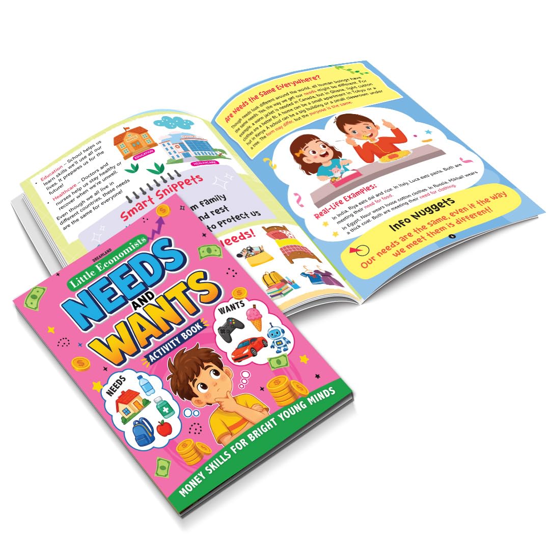 LITTLE ECONOMIST: WANTS AND NEEDS- FINANCIAL LITERACY BOOK FOR KIDS AGES 7- 12