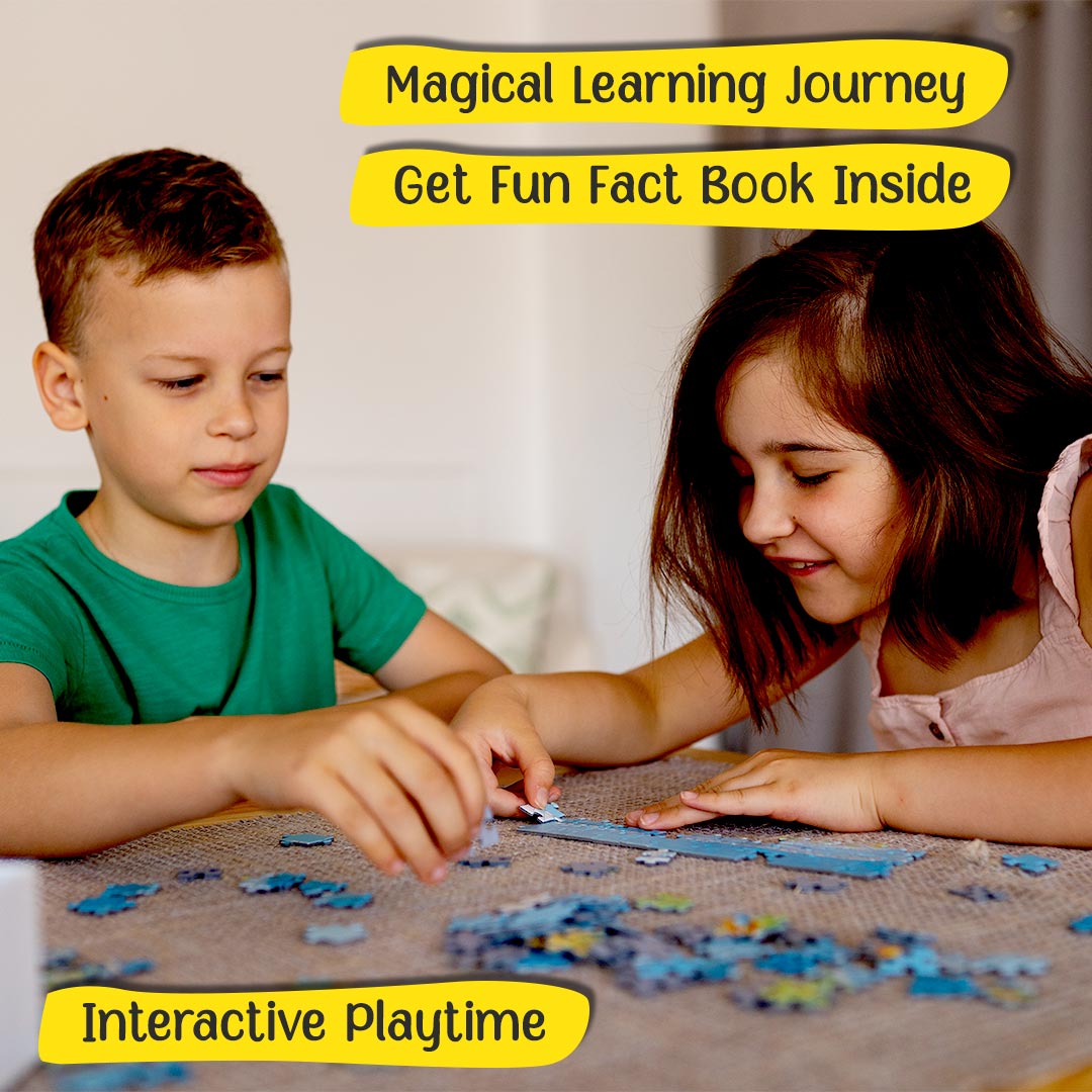 Advit Toys Beauty and The Beast- Jigsaw Puzzle | Birthday Gift for Children, Return Gift | Jigsaw Puzzles for Kids Toddlers 2+ Years(100 Piece + Educational Fun Fact Book Inside)