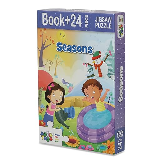 Advit Toys Seasons - Jigsaw Puzzle | Jigsaw Puzzles for Kids | Best Gift for Baby Boys and Girls(24 Piece + Educational Fun Fact Book Inside)