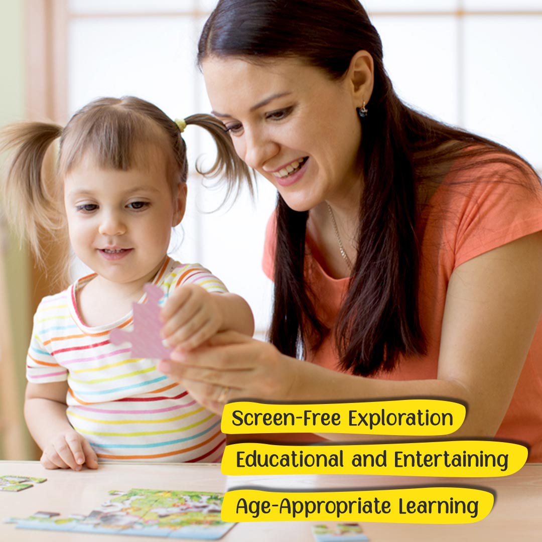 Advit Toys Educational Flowers Jigsaw Puzzle for Kids to Enhance Their Knowledge Flowers - Jigsaw Puzzle for Kids Toddlers 2+ Years| Best Gift for Baby Boys and Girls (24 Piece + Fun Fact Book Inside)