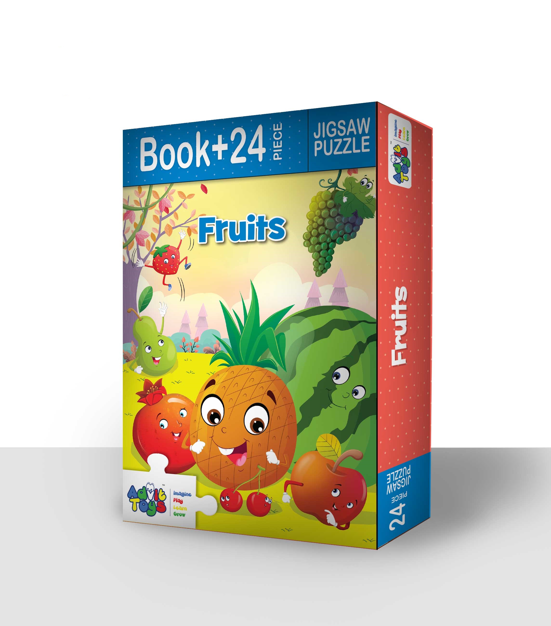 FRUITS JIGSAW PUZZLE (24 PIECE + FUN FACT BOOK INSIDE)