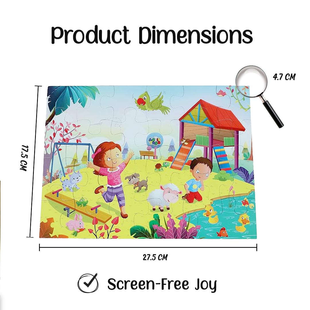 Advit Toys The Pet Animals Jigsaw Puzzle for Kids | Learning Toys for Toddlers and Kids | Best Birthday Gift Ideas(24 Piece + Fun Fact Book Inside)