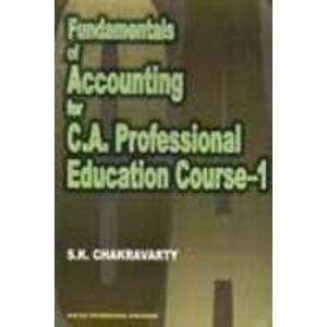 FUNDAMENTALS OF ACCOUNTANCY FOR C.A. PROFESSIONAL EDUCATION COURSE-1