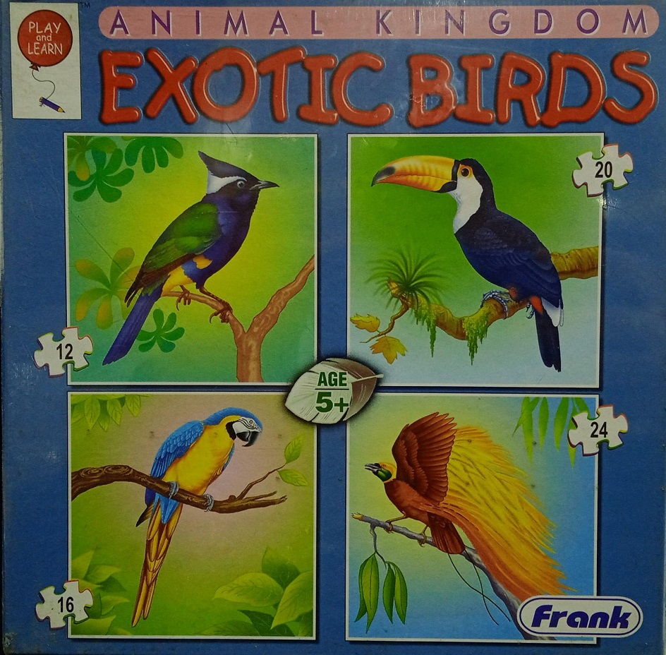 ANIMAL KINGDOM : EXOTIC BIRDS :  (72 PCS) AGE 5+