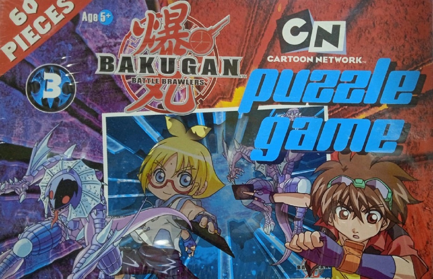 Bakugan Batlle Brawlers : Cartoon Network Puzzle Game : Age 5 + (60 Pcs)