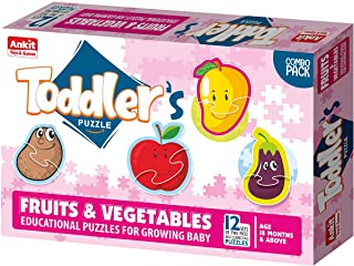 TODDLER'S PUZZLE FRUITS & VEGETABLES