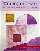 Writing to Learn: From Paragraph to Essay