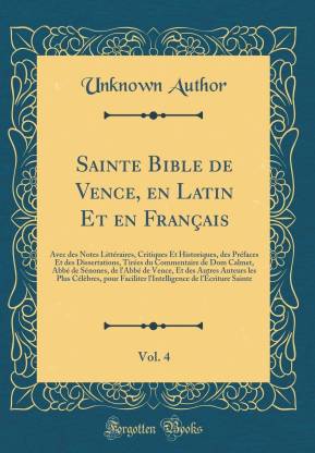 Sainte Bible de Vence, En Latin Et En Francais, Vol. 4 