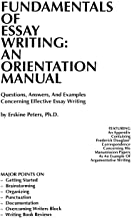 Fundamentals of Essay Writing: An Orientation Manual
