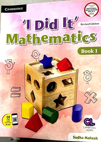 I Did It Mathematics Book 1