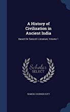 A HISTORY OF CIVILIZATION IN ANCIENT INDIA