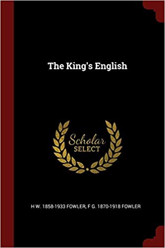 THE KING'S ENGLISH