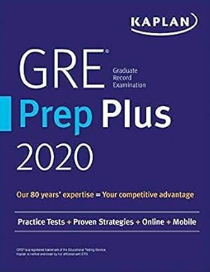 GRE Prep Plus 2020