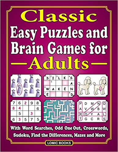 CLASSIC EASY PUZZLES AND BRAIN GAMES FOR ADULTS