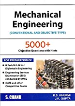 MECHANICAL ENGINEERING: CONVENTIONAL AND OBJECTIVE TYPES (2018-19 SESSION)