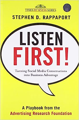 Listen First!: Turning Social Media Conversations into Business Advantage