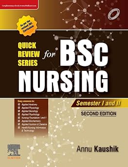 QUICK REVIEW SERIES FOR B.SC. NURSING: 1ST YEAR -2E