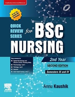 QUICK REVIEW SERIES FOR B.SC. NURSING: 2ND YEAR -2E