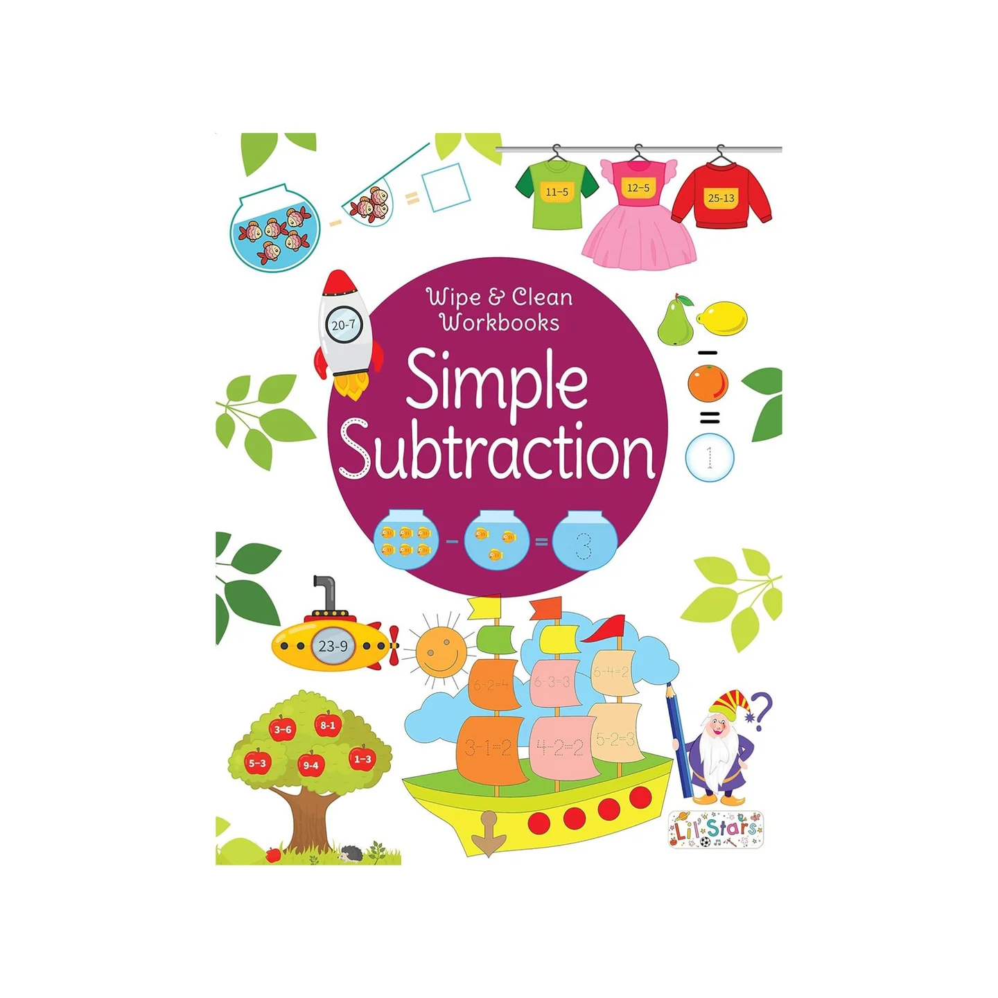 SUBTRACTION - WIPE & CLEAN WORKBOOK