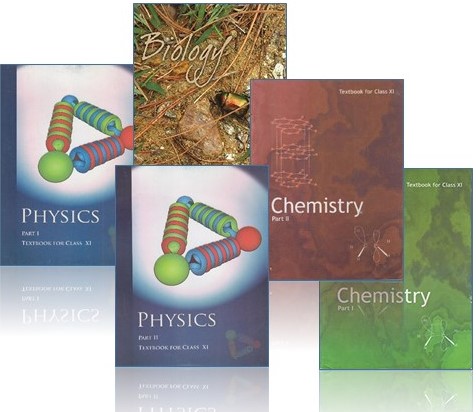 Science Textbook set of 5 books for Class - 11 (Physics Part -1 and Part -II, Chemistry - Part- I and Part- II and Biology)
