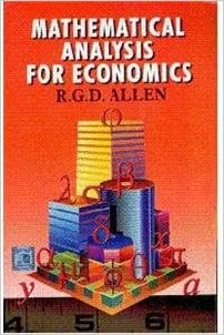 Mathematical Analysis for Economics