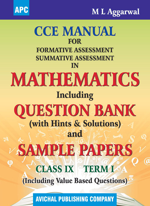 CCE Manual For Formative Assessment Summative Assessment in Mathematics Class- IX (Term I)