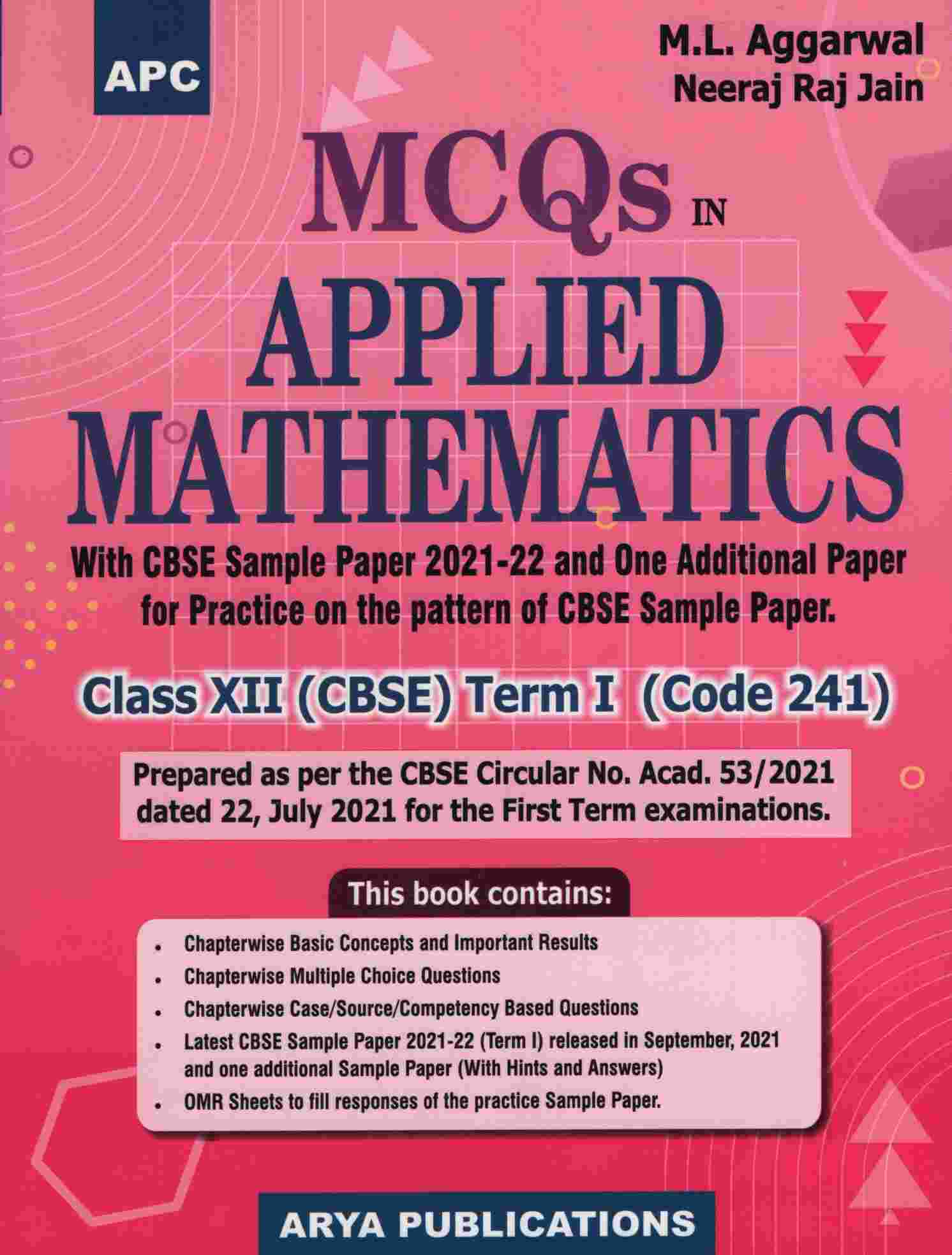 MCQs in Applied Mathematics Class XII (CBSE) Term -I