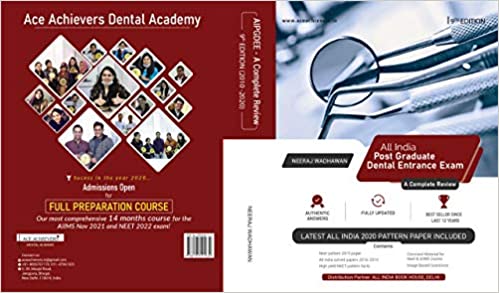 All India Post Graduate Dental Entrance Exam (2010-2020) 9th Edition 2020 Set of 2 