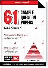 GURUKUL BY OSWAL 61 SAMPLE QUESTION PAPERS FOR ICSE CLASS 10 EXAM 2025 : FULLY SOLVED NEW SPECIMEN QUESTION PAPER & LATEST SYLLABUS (ALL SUBJECTS), NEW SQP PATTERN