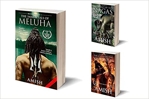 Secret of the Nagas + The Immortals of Meluha + The Oath of the Vayuputras (Shiva Triology Set of 3 books by Amish Tripathi)
