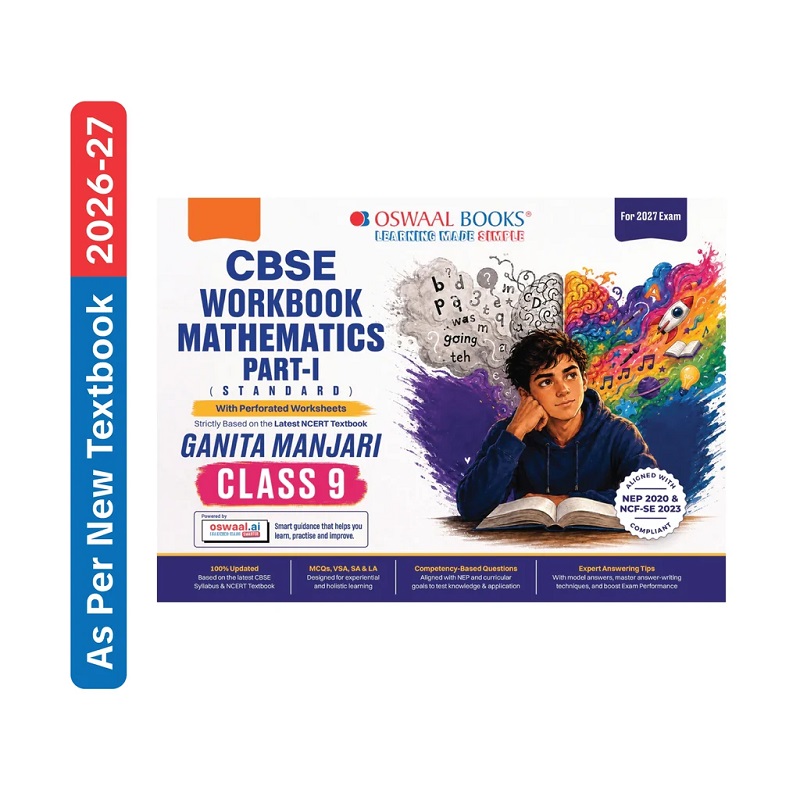 CBSE WORKBOOK CLASS 9 MATHEMATICS PART-1 | ALIGNED WITH NCERT GANITA MANJARI | PERFORATED WORKSHEETS FOR PRACTICE WITH COMPETENCY BASED QUESTIONS | NEP 2020 + NCF-SE 2023 | 2027 EXAM