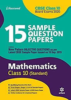 15 Sample Question Papers Mathematics Class 10th Cbse 2019-2020