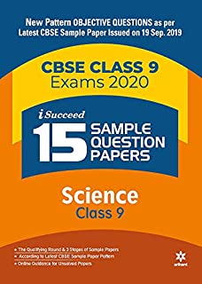 15 Sample Question Paper Science Class 9th Cbse 2019-2020