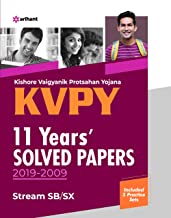 Kvpy 11 Years Solved Papers 2019-2009 Stream Sb/Sx