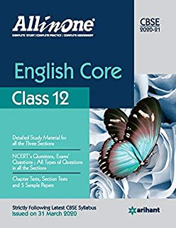 Cbse All in One English Core Class 12 for 2021 Exam